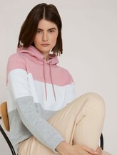 hoodie met kleurblokkering - Vrouwen - rose colorblock hoodie met kleurblokkering - Vrouwen - rose colorblock - 5 - TOM TAILOR Denim