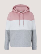 hoodie met kleurblokkering - Vrouwen - rose colorblock hoodie met kleurblokkering - Vrouwen - rose colorblock - 7 - TOM TAILOR Denim