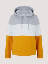 Hoodie in Colour-Blocking - Frauen - yellow coloblock Hoodie in Colour-Blocking - Frauen - yellow coloblock - 7 - TOM TAILOR Denim
