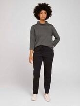 Checked sweatshirt with a turtleneck - Women - grey glencheck Checked sweatshirt with a turtleneck - Women - grey glencheck - 3 - TOM TAILOR
