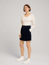 Denim skirt with an elastic waistband - Women - dark stone blue black denim Denim skirt with an elastic waistband - Women - dark stone blue black denim - 3 - TOM TAILOR Denim
