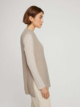 Strickpullover ohne Ärmel - Frauen - cold beige Strickpullover ohne Ärmel - Frauen - cold beige - 5 - TOM TAILOR Denim