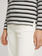 Gestreiftes Langarmshirt - Frauen - beige green stripe Gestreiftes Langarmshirt - Frauen - beige green stripe - 9 - TOM TAILOR