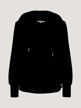 Hoodie mit Seitenschlitzen - Frauen - deep black Hoodie mit Seitenschlitzen - Frauen - deep black - 7 - TOM TAILOR