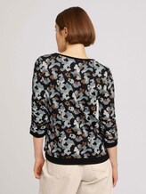 Sweatshirt mit Rippbündchen und Faltenlegung an den Ärmeln - Frauen - abstract print Sweatshirt mit Rippbündchen und Faltenlegung an den Ärmeln - Frauen - abstract print - 2 - TOM TAILOR Denim