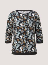Sweatshirt mit Rippbündchen und Faltenlegung an den Ärmeln - Frauen - abstract print Sweatshirt mit Rippbündchen und Faltenlegung an den Ärmeln - Frauen - abstract print - 7 - TOM TAILOR Denim