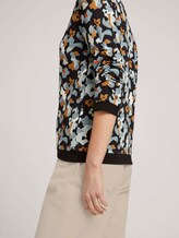 Sweatshirt mit Rippbündchen und Faltenlegung an den Ärmeln - Frauen - abstract print Sweatshirt mit Rippbündchen und Faltenlegung an den Ärmeln - Frauen - abstract print - 9 - TOM TAILOR Denim