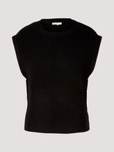 Pullunder mit Seitenschlitzen - Frauen - deep black Pullunder mit Seitenschlitzen - Frauen - deep black - 7 - TOM TAILOR