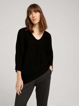 Pullover mit Fledermausärmeln - Frauen - deep black Pullover mit Fledermausärmeln - Frauen - deep black - 5 - TOM TAILOR