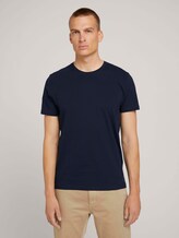 Basic t-shirt in a double pack - Men - Sky Captain Blue Basic t-shirt in a double pack - Men - Sky Captain Blue - 1 - TOM TAILOR