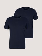 Basic t-shirt in a double pack - Men - Sky Captain Blue Basic t-shirt in a double pack - Men - Sky Captain Blue - 7 - TOM TAILOR