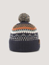 Strickmütze mit Wintermuster - Männer - ice blue off white navy design Strickmütze mit Wintermuster - Männer - ice blue off white navy design - 7 - TOM TAILOR