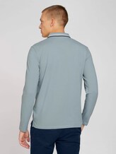 Langarm Poloshirt mit Stickerei - Männer - light ice blue Langarm Poloshirt mit Stickerei - Männer - light ice blue - 2 - TOM TAILOR