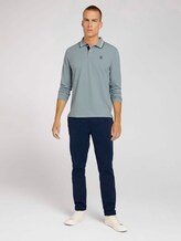 Langarm Poloshirt mit Stickerei - Männer - light ice blue Langarm Poloshirt mit Stickerei - Männer - light ice blue - 3 - TOM TAILOR