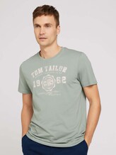 T-Shirt mit Logo Print - Männer - Dark Smoke Green T-Shirt mit Logo Print - Männer - Dark Smoke Green - 1 - TOM TAILOR