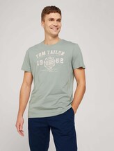 T-Shirt mit Logo Print - Männer - Dark Smoke Green T-Shirt mit Logo Print - Männer - Dark Smoke Green - 5 - TOM TAILOR