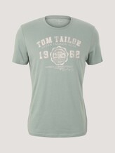 T-Shirt mit Logo Print - Männer - Dark Smoke Green T-Shirt mit Logo Print - Männer - Dark Smoke Green - 7 - TOM TAILOR
