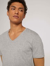 T-shirt in dubbelpak - Mannen - Middle Grey Melange T-shirt in dubbelpak - Mannen - Middle Grey Melange - 9 - TOM TAILOR Denim