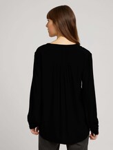 Tunikabluse mit Faltenlegung - Frauen - deep black Tunikabluse mit Faltenlegung - Frauen - deep black - 2 - TOM TAILOR