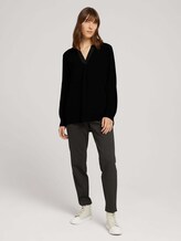 Tunikabluse mit Faltenlegung - Frauen - deep black Tunikabluse mit Faltenlegung - Frauen - deep black - 3 - TOM TAILOR