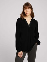 Tunikabluse mit Faltenlegung - Frauen - deep black Tunikabluse mit Faltenlegung - Frauen - deep black - 5 - TOM TAILOR