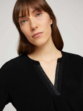 Tunikabluse mit Faltenlegung - Frauen - deep black Tunikabluse mit Faltenlegung - Frauen - deep black - 9 - TOM TAILOR