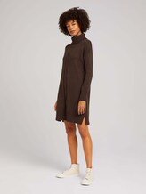 Strickkleid mit Zopfmuster - Frauen - java dark brown Strickkleid mit Zopfmuster - Frauen - java dark brown - 3 - TOM TAILOR