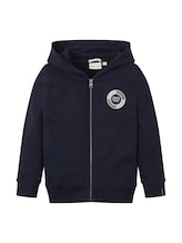 TOM TAILOR Jungen Kapuzen Hoodie mit Logoprint, blau, Logo Print, Gr. 104/110