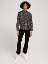Gemusterte Hemdbluse - Frauen - black leaf design Gemusterte Hemdbluse - Frauen - black leaf design - 3 - TOM TAILOR