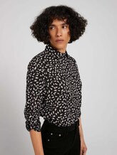 Gemusterte Hemdbluse - Frauen - black leaf design Gemusterte Hemdbluse - Frauen - black leaf design - 5 - TOM TAILOR