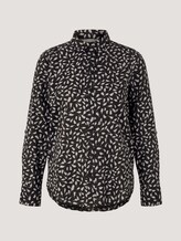 Gemusterte Hemdbluse - Frauen - black leaf design Gemusterte Hemdbluse - Frauen - black leaf design - 7 - TOM TAILOR