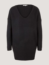 Pullover mit V-Ausschnitt - Frauen - deep black Pullover mit V-Ausschnitt - Frauen - deep black - 7 - TOM TAILOR Denim