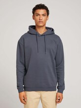 Hoodie mit Bio-Baumwolle - Männer - Blueish Grey Hoodie mit Bio-Baumwolle - Männer - Blueish Grey - 1 - TOM TAILOR Denim