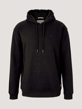 Hoodie mit Bio-Baumwolle - Männer - Black Hoodie mit Bio-Baumwolle - Männer - Black - 7 - TOM TAILOR Denim