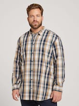 kariertes Hemd - Männer - cognac navy check kariertes Hemd - Männer - cognac navy check - 1 - Men Plus