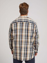 kariertes Hemd - Männer - cognac navy check kariertes Hemd - Männer - cognac navy check - 2 - Men Plus