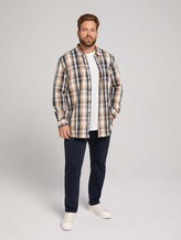 kariertes Hemd - Männer - cognac navy check kariertes Hemd - Männer - cognac navy check - 3 - Men Plus