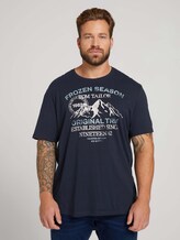 t-shirt with a print - Men - Sky Captain Blue t-shirt with a print - Men - Sky Captain Blue - 1 - Men Plus