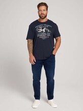 t-shirt with a print - Men - Sky Captain Blue t-shirt with a print - Men - Sky Captain Blue - 3 - Men Plus