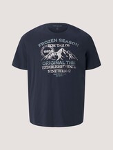 t-shirt with a print - Men - Sky Captain Blue t-shirt with a print - Men - Sky Captain Blue - 7 - Men Plus
