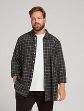 Hemd mit Karomuster - Männer - black melange window check Hemd mit Karomuster - Männer - black melange window check - 5 - Men Plus