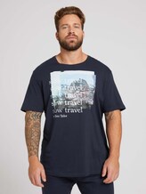 t-shirt with a photo print - Men - Sky Captain Blue t-shirt with a photo print - Men - Sky Captain Blue - 1 - Men Plus