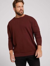 Strukturierter Pullover mit Bio-Baumwolle - Männer - Decadent Bordeaux Strukturierter Pullover mit Bio-Baumwolle - Männer - Decadent Bordeaux - 5 - Men Plus