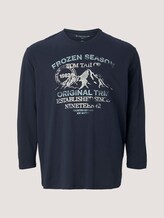 Langarmshirt mit Print - Männer - Sky Captain Blue Langarmshirt mit Print - Männer - Sky Captain Blue - 7 - Men Plus
