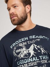 Langarmshirt mit Print - Männer - Sky Captain Blue Langarmshirt mit Print - Männer - Sky Captain Blue - 9 - Men Plus