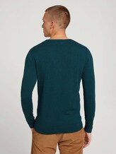 Basic Pullover im Doppelpack - Männer - sapphire green melange Basic Pullover im Doppelpack - Männer - sapphire green melange - 2 - TOM TAILOR
