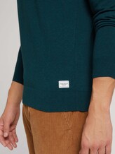 Basic Pullover im Doppelpack - Männer - sapphire green melange Basic Pullover im Doppelpack - Männer - sapphire green melange - 9 - TOM TAILOR