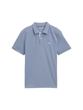 TOM TAILOR Herren Piqué Poloshirt aus Baumwolle, blau, Uni, Gr. XL