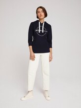 Hoodie mit Logo-Print - Frauen - Sky Captain Blue Hoodie mit Logo-Print - Frauen - Sky Captain Blue - 3 - TOM TAILOR Denim