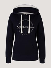 Hoodie mit Logo-Print - Frauen - Sky Captain Blue Hoodie mit Logo-Print - Frauen - Sky Captain Blue - 7 - TOM TAILOR Denim